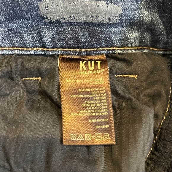 KUT From The Kloth Jeans Womens Size 14 Dark Wash Straight Leg Denim Pants - Picture 8 of 9